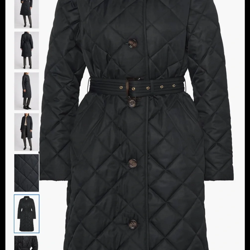 NWT BARBOUR Cordelia Quilted Longline Belted jacket - Picture 3 of 5